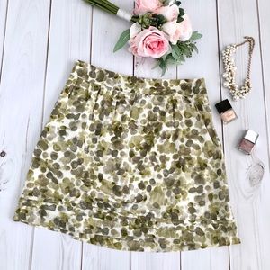 NWOT Loft Green A Line Skirt